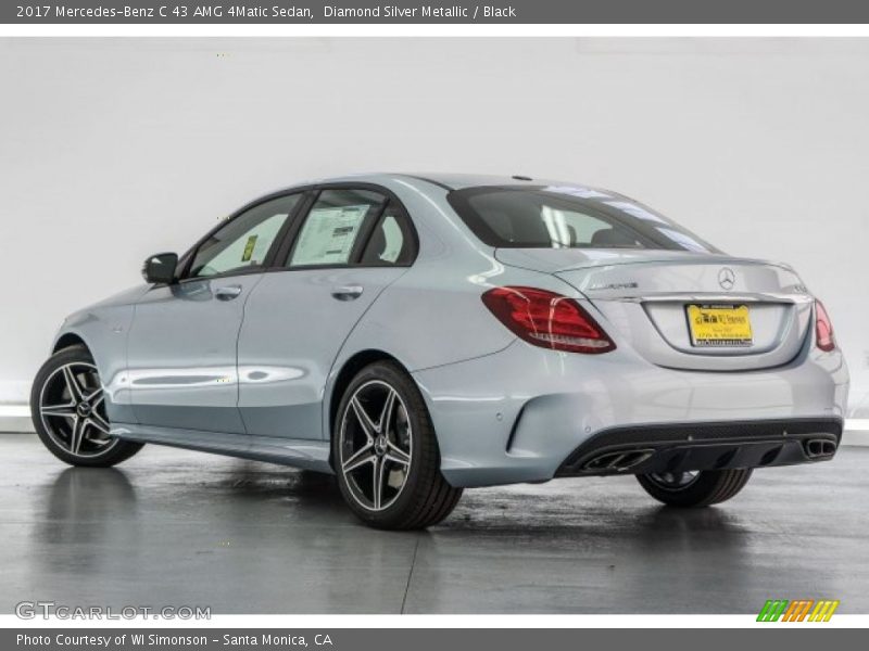 Diamond Silver Metallic / Black 2017 Mercedes-Benz C 43 AMG 4Matic Sedan