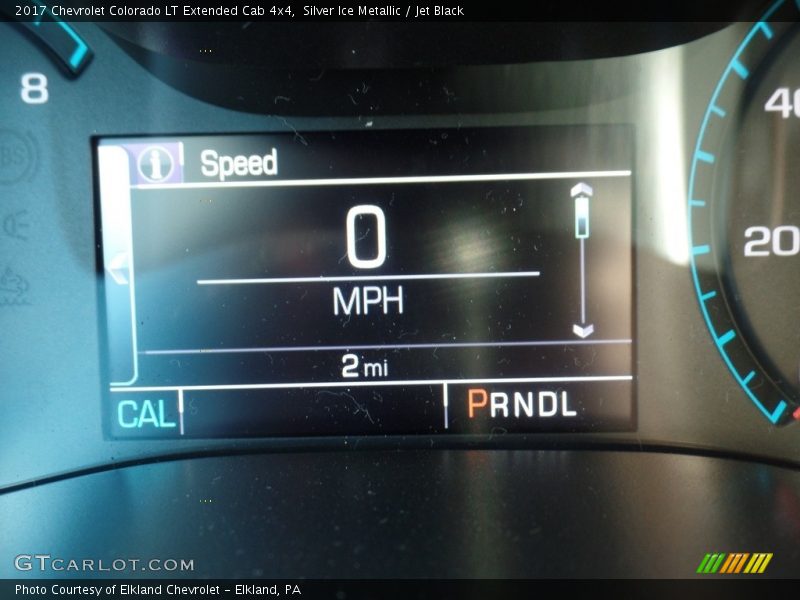 Silver Ice Metallic / Jet Black 2017 Chevrolet Colorado LT Extended Cab 4x4