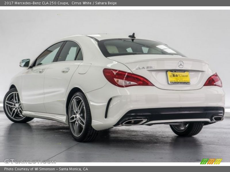 Cirrus White / Sahara Beige 2017 Mercedes-Benz CLA 250 Coupe