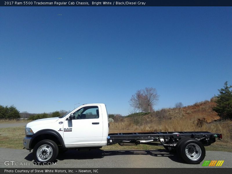 Bright White / Black/Diesel Gray 2017 Ram 5500 Tradesman Regular Cab Chassis