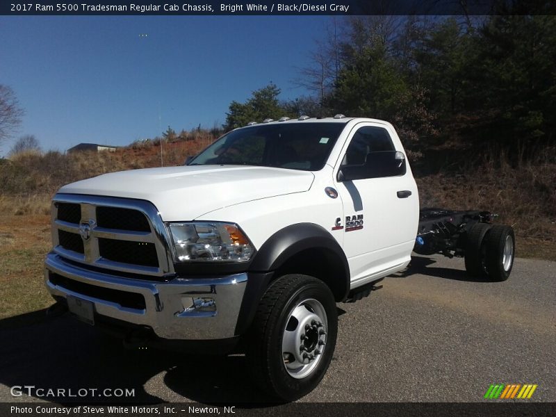 Bright White / Black/Diesel Gray 2017 Ram 5500 Tradesman Regular Cab Chassis