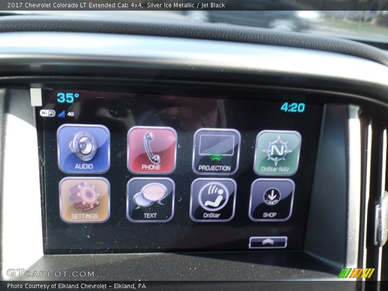 Silver Ice Metallic / Jet Black 2017 Chevrolet Colorado LT Extended Cab 4x4