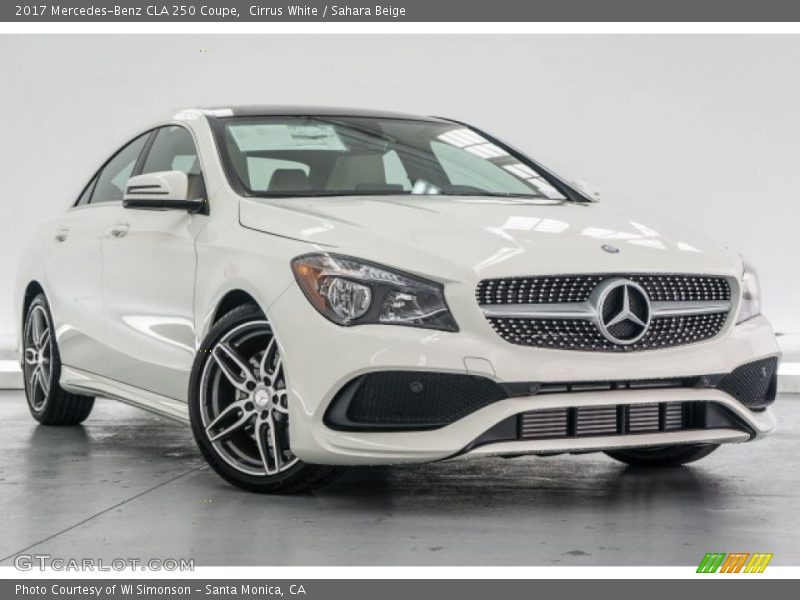 Cirrus White / Sahara Beige 2017 Mercedes-Benz CLA 250 Coupe