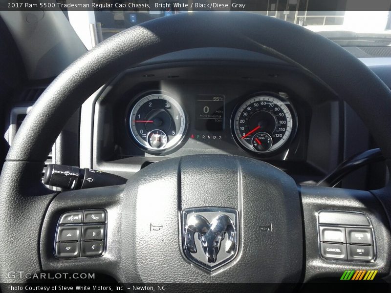 Bright White / Black/Diesel Gray 2017 Ram 5500 Tradesman Regular Cab Chassis
