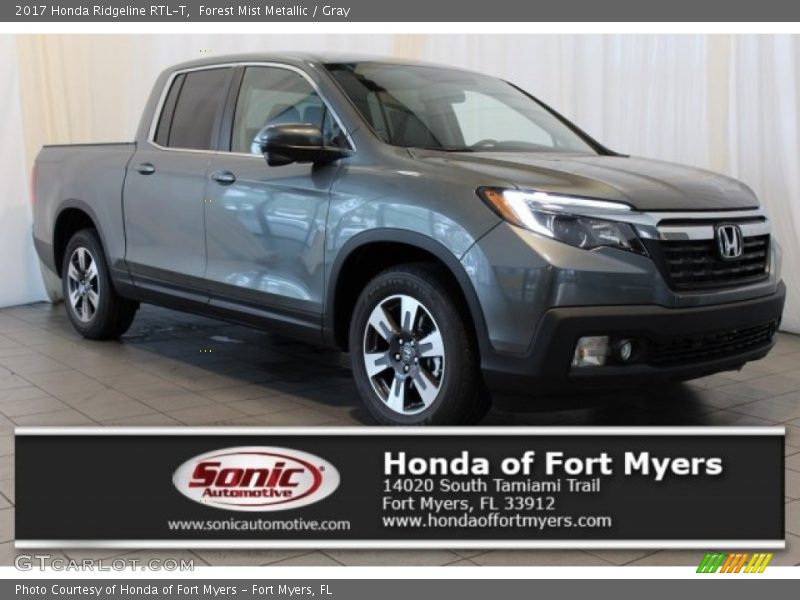 Forest Mist Metallic / Gray 2017 Honda Ridgeline RTL-T