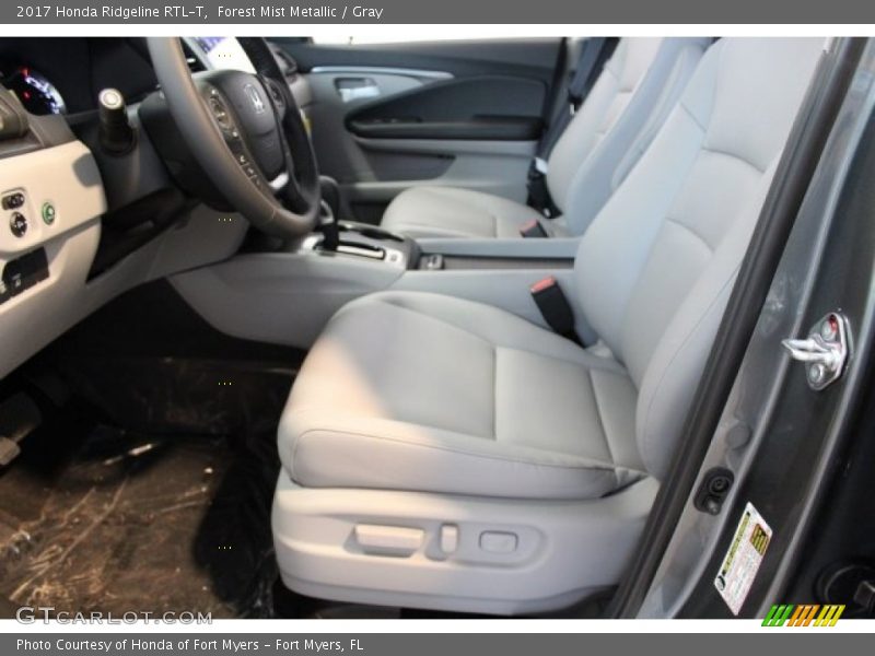 Forest Mist Metallic / Gray 2017 Honda Ridgeline RTL-T