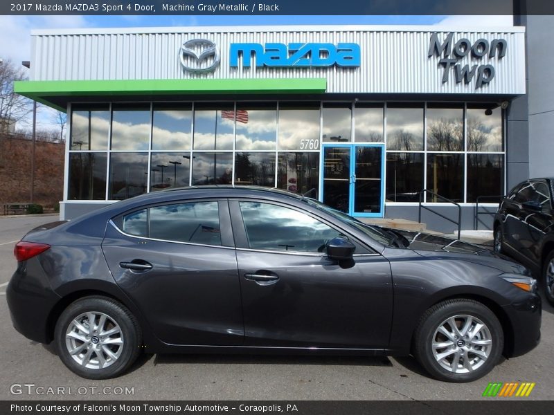 Machine Gray Metallic / Black 2017 Mazda MAZDA3 Sport 4 Door