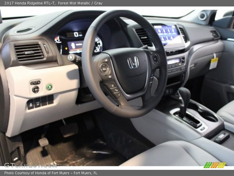 Forest Mist Metallic / Gray 2017 Honda Ridgeline RTL-T