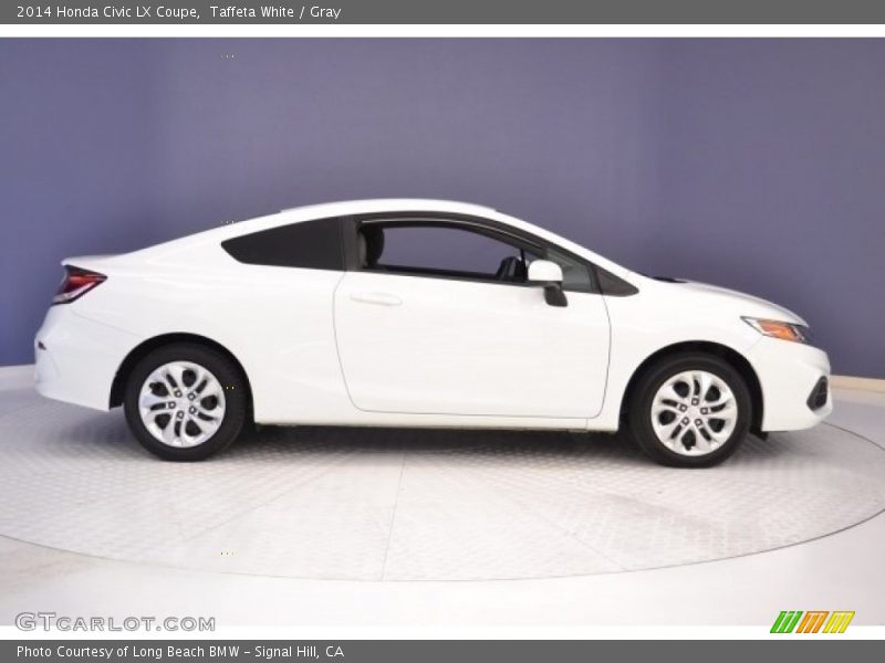 Taffeta White / Gray 2014 Honda Civic LX Coupe