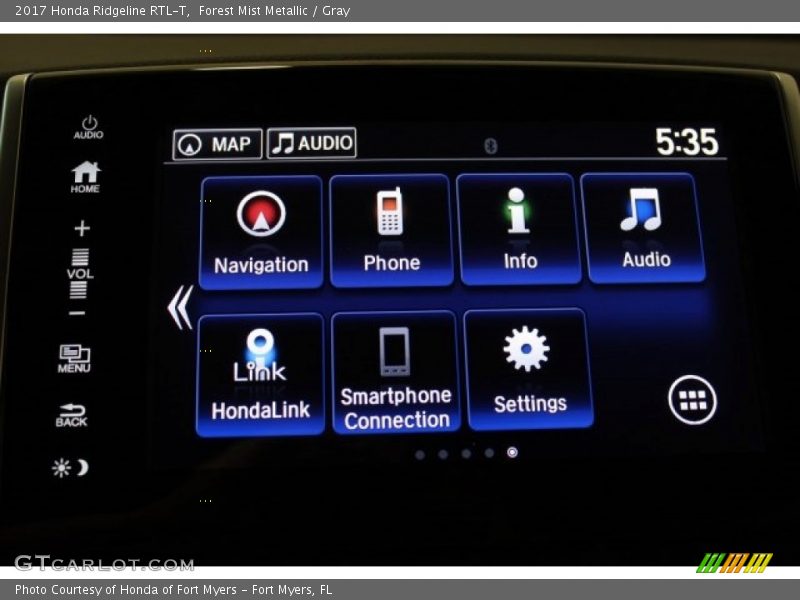 Forest Mist Metallic / Gray 2017 Honda Ridgeline RTL-T