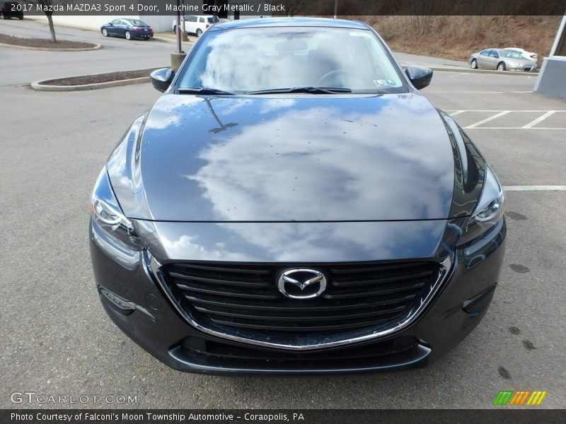 Machine Gray Metallic / Black 2017 Mazda MAZDA3 Sport 4 Door