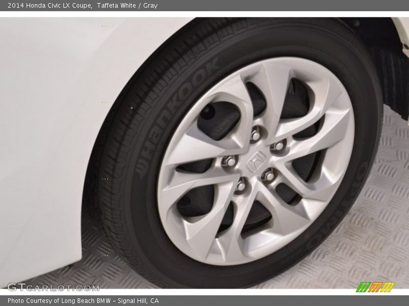 Taffeta White / Gray 2014 Honda Civic LX Coupe
