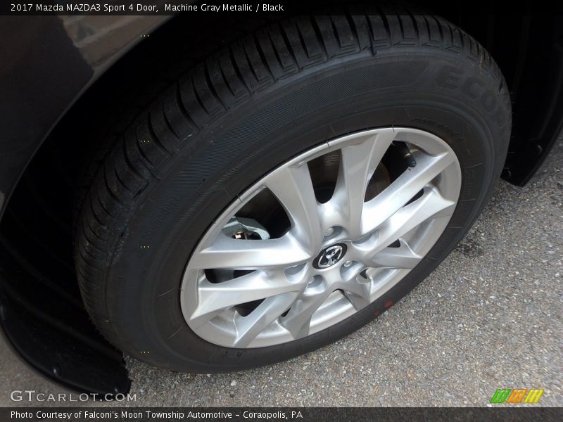 Machine Gray Metallic / Black 2017 Mazda MAZDA3 Sport 4 Door