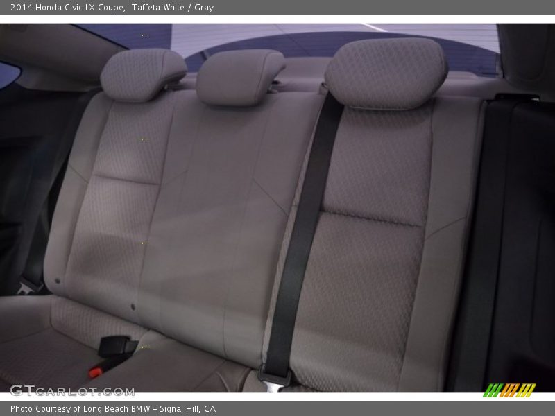 Taffeta White / Gray 2014 Honda Civic LX Coupe