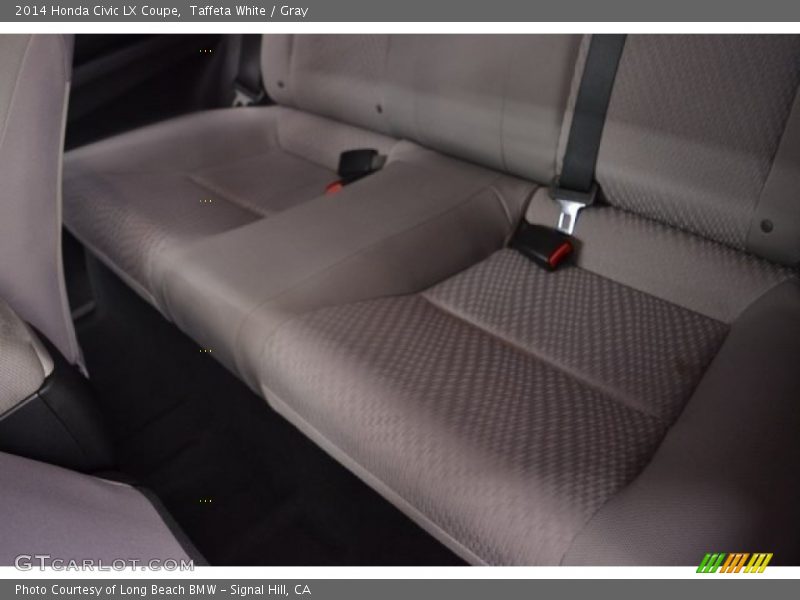 Taffeta White / Gray 2014 Honda Civic LX Coupe