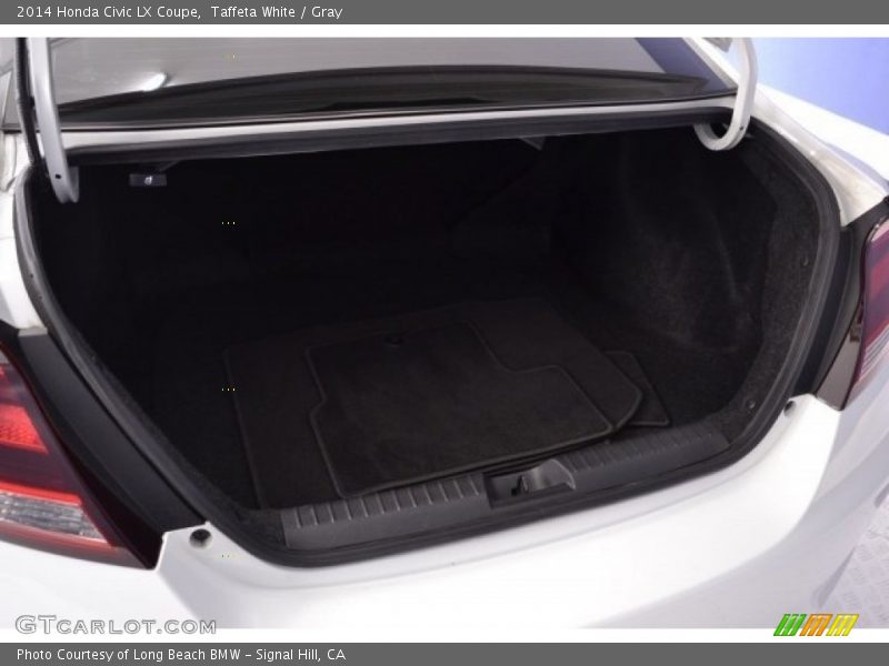 Taffeta White / Gray 2014 Honda Civic LX Coupe
