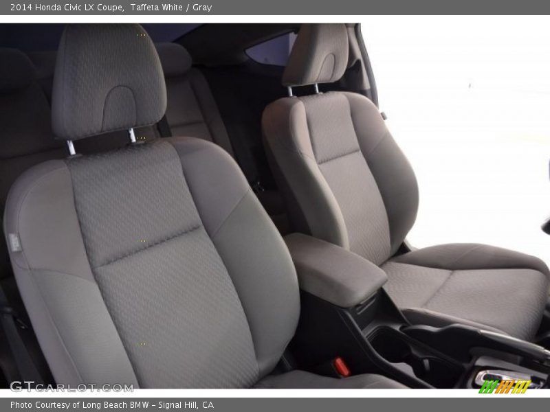 Taffeta White / Gray 2014 Honda Civic LX Coupe