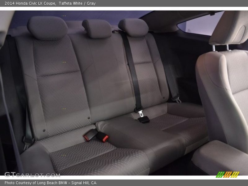 Taffeta White / Gray 2014 Honda Civic LX Coupe