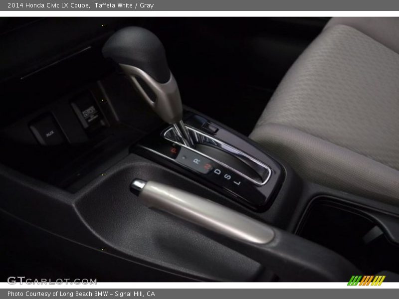 Taffeta White / Gray 2014 Honda Civic LX Coupe
