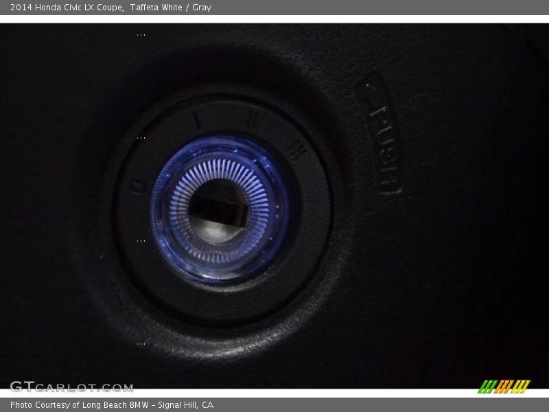 Taffeta White / Gray 2014 Honda Civic LX Coupe