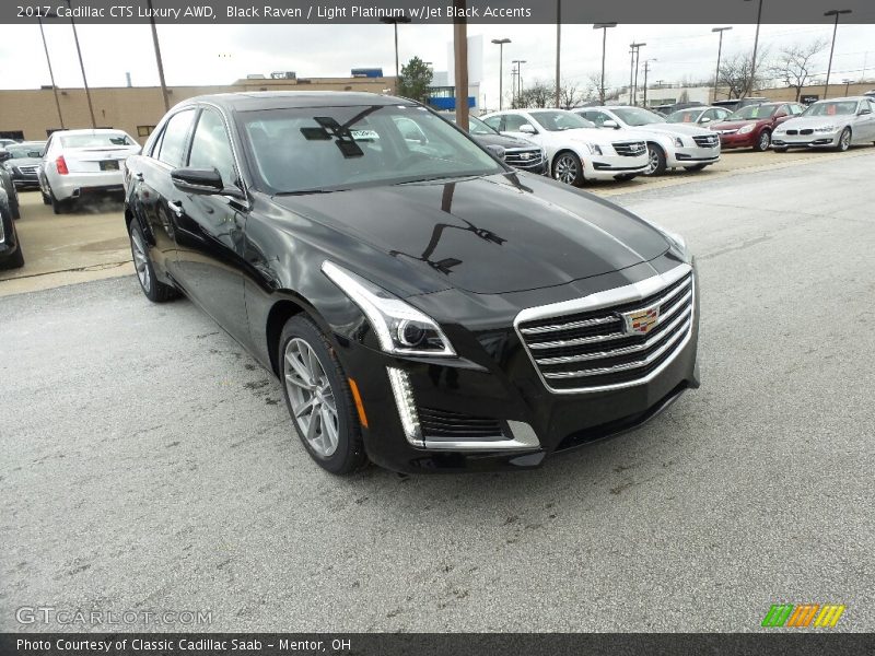 Black Raven / Light Platinum w/Jet Black Accents 2017 Cadillac CTS Luxury AWD