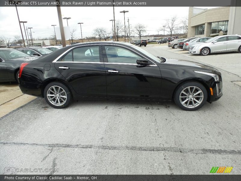 Black Raven / Light Platinum w/Jet Black Accents 2017 Cadillac CTS Luxury AWD