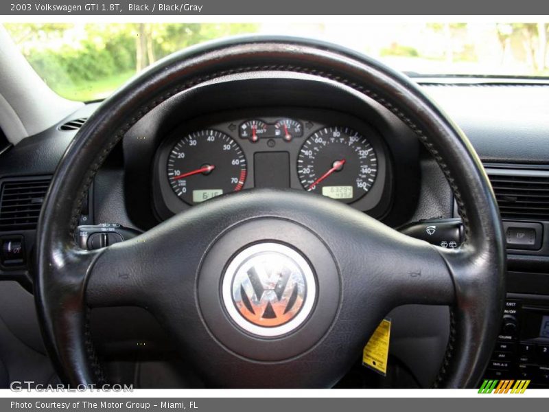 Black / Black/Gray 2003 Volkswagen GTI 1.8T