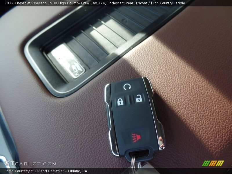 Iridescent Pearl Tricoat / High Country Saddle 2017 Chevrolet Silverado 1500 High Country Crew Cab 4x4