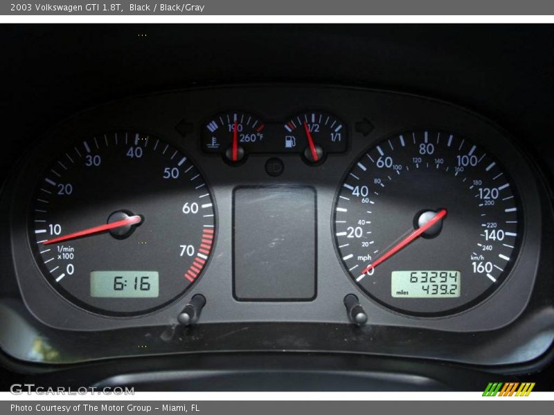 Black / Black/Gray 2003 Volkswagen GTI 1.8T