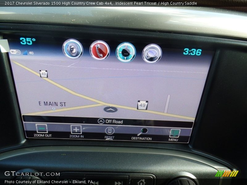 Iridescent Pearl Tricoat / High Country Saddle 2017 Chevrolet Silverado 1500 High Country Crew Cab 4x4
