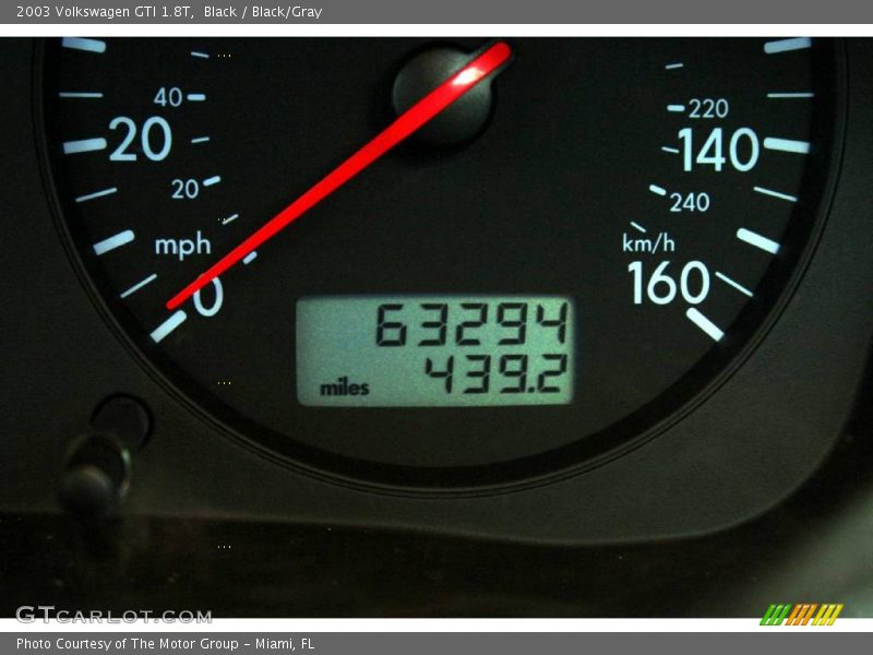Black / Black/Gray 2003 Volkswagen GTI 1.8T