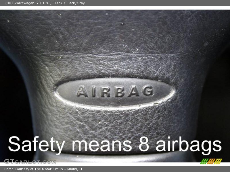 Black / Black/Gray 2003 Volkswagen GTI 1.8T