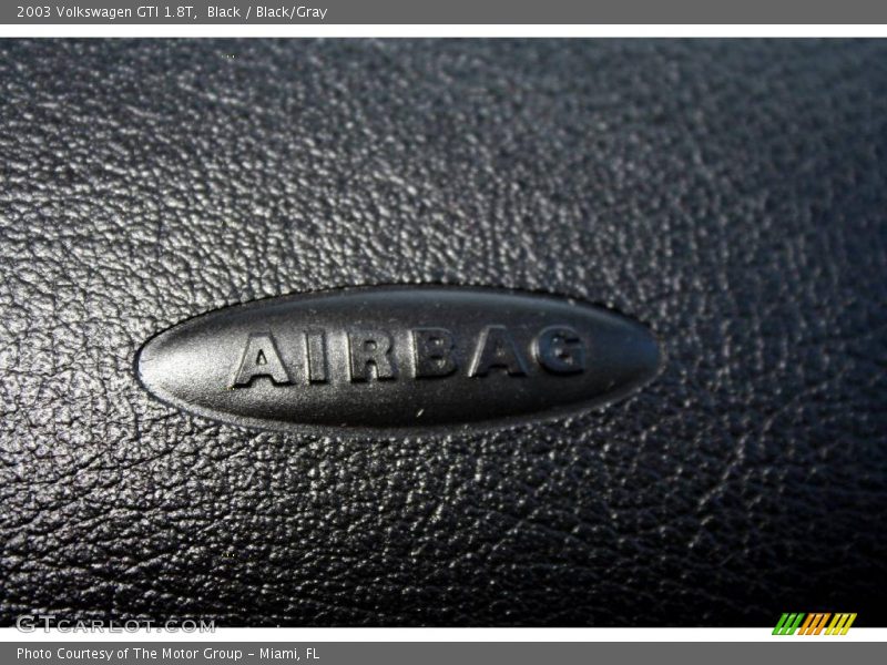 Black / Black/Gray 2003 Volkswagen GTI 1.8T