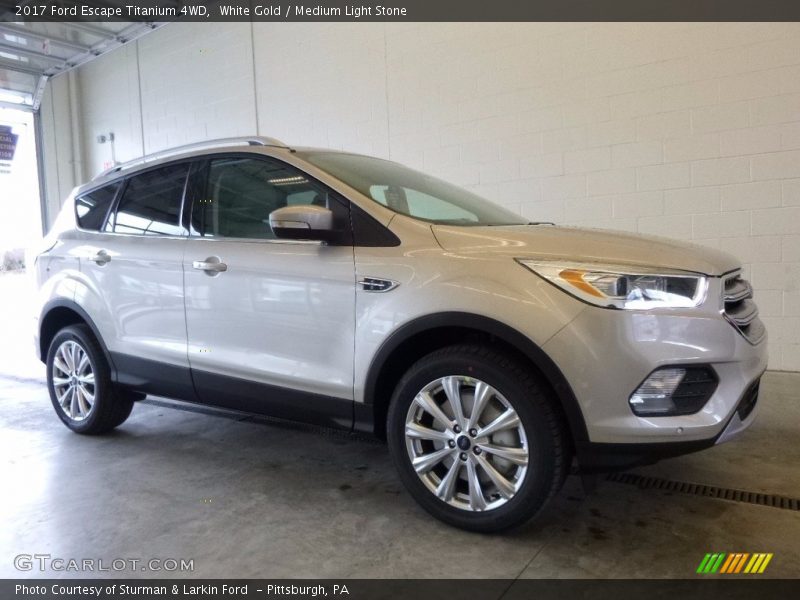 White Gold / Medium Light Stone 2017 Ford Escape Titanium 4WD