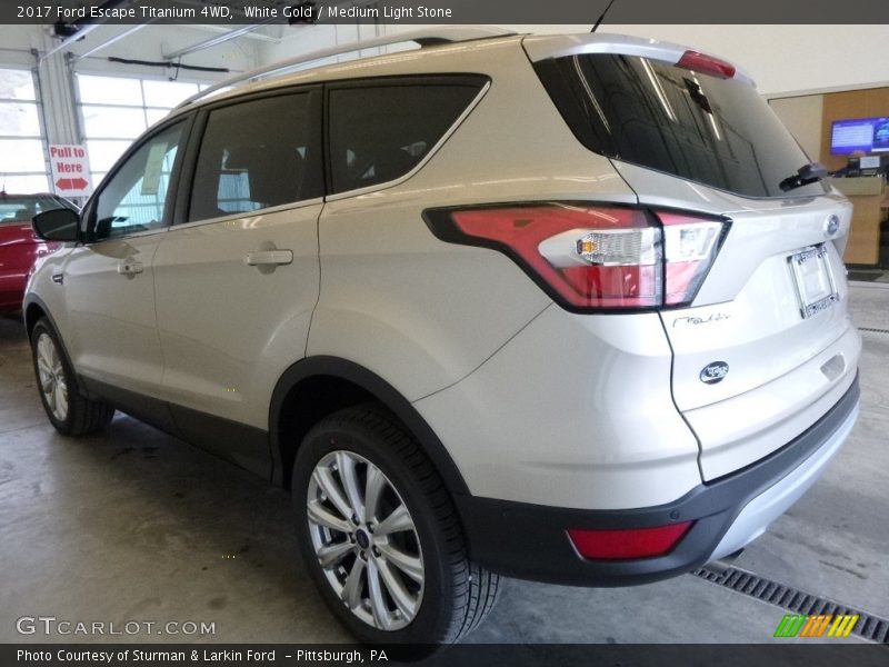 White Gold / Medium Light Stone 2017 Ford Escape Titanium 4WD