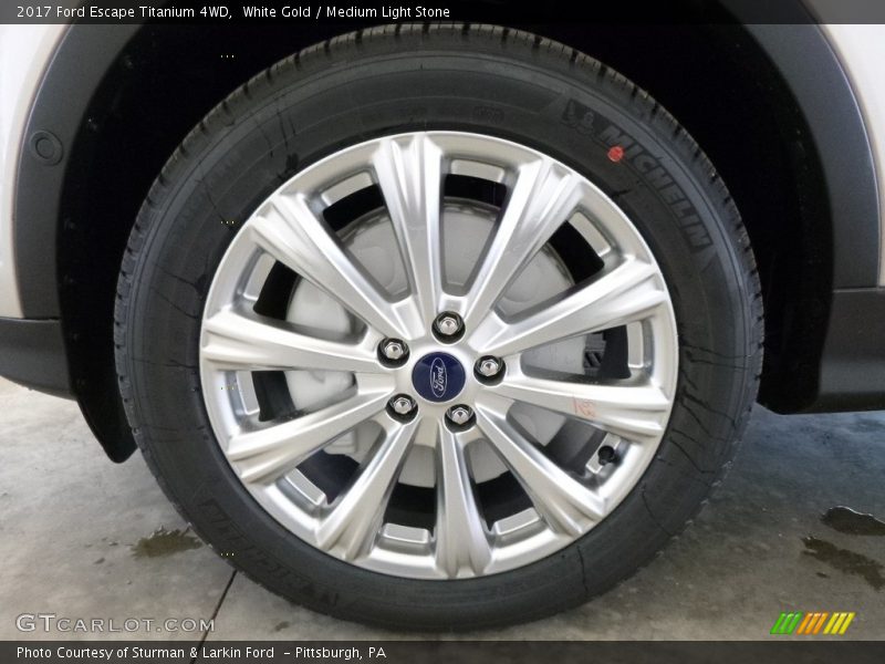 White Gold / Medium Light Stone 2017 Ford Escape Titanium 4WD