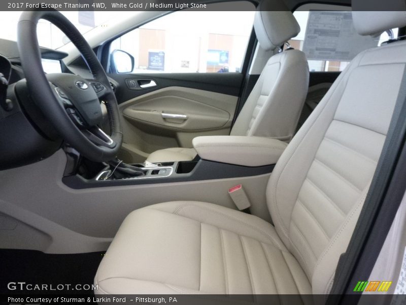 White Gold / Medium Light Stone 2017 Ford Escape Titanium 4WD