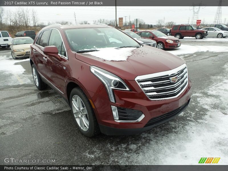 Red Passion Tintcoat / Jet Black 2017 Cadillac XT5 Luxury