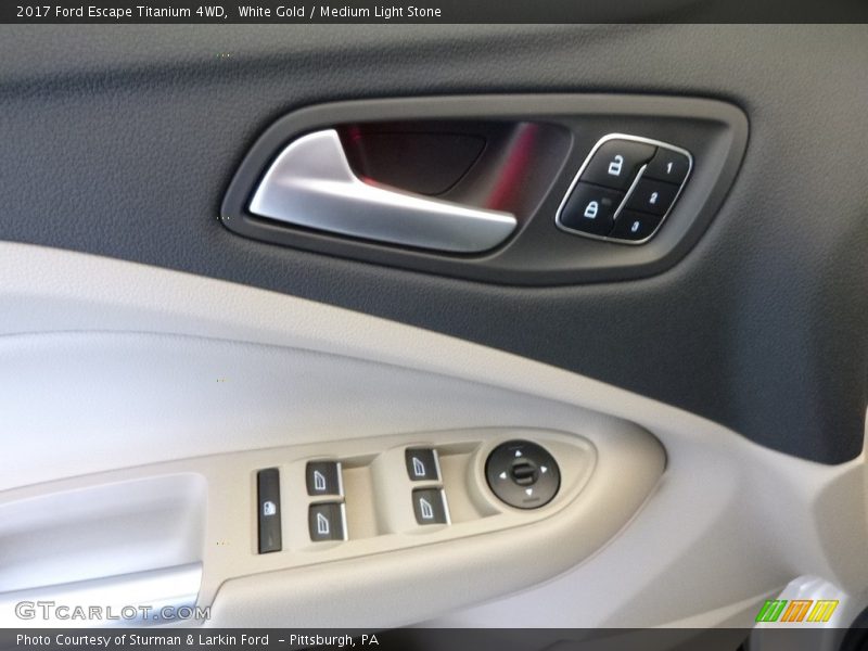 White Gold / Medium Light Stone 2017 Ford Escape Titanium 4WD