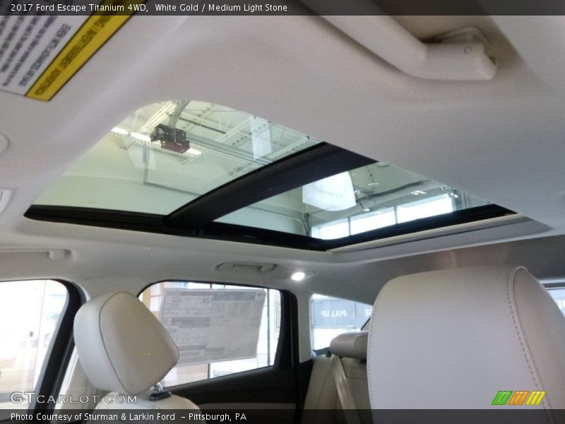 White Gold / Medium Light Stone 2017 Ford Escape Titanium 4WD