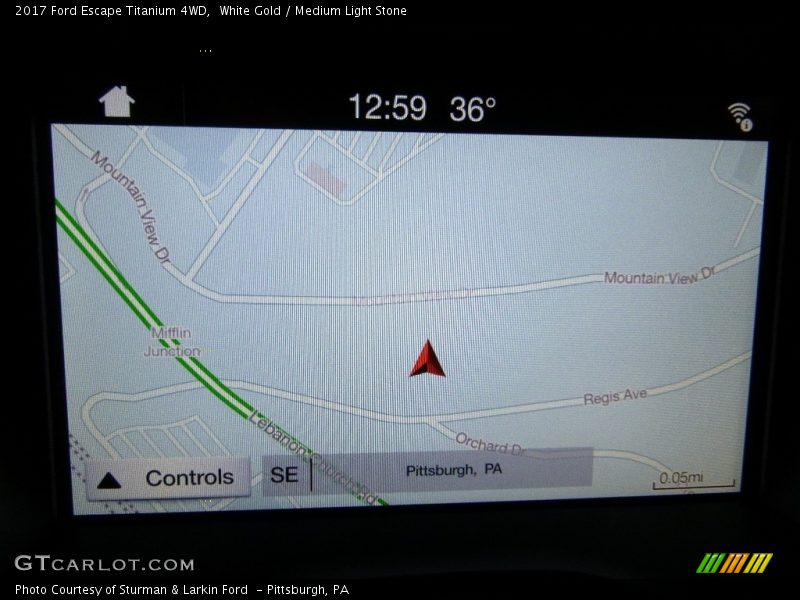 White Gold / Medium Light Stone 2017 Ford Escape Titanium 4WD