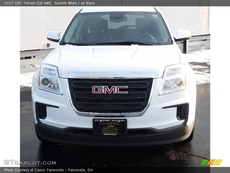 Summit White / Jet Black 2017 GMC Terrain SLE AWD