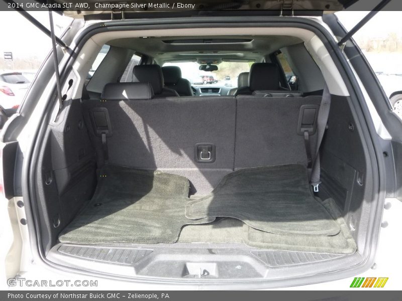 Champagne Silver Metallic / Ebony 2014 GMC Acadia SLT AWD