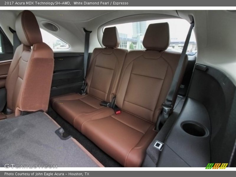 White Diamond Pearl / Espresso 2017 Acura MDX Technology SH-AWD