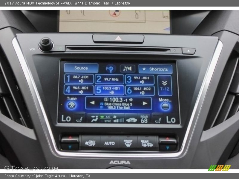 White Diamond Pearl / Espresso 2017 Acura MDX Technology SH-AWD