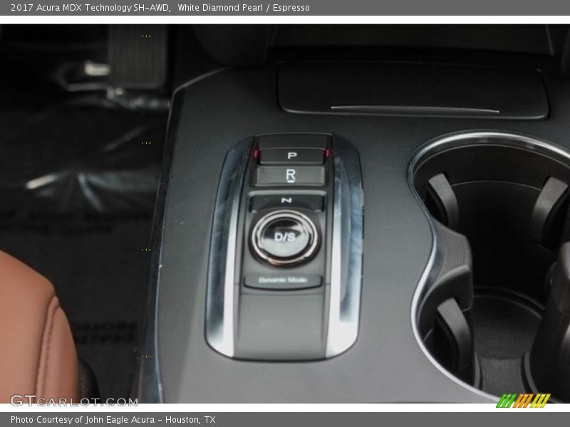White Diamond Pearl / Espresso 2017 Acura MDX Technology SH-AWD