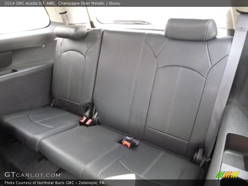 Champagne Silver Metallic / Ebony 2014 GMC Acadia SLT AWD
