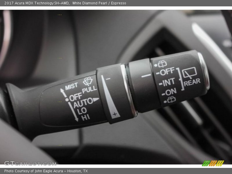 White Diamond Pearl / Espresso 2017 Acura MDX Technology SH-AWD