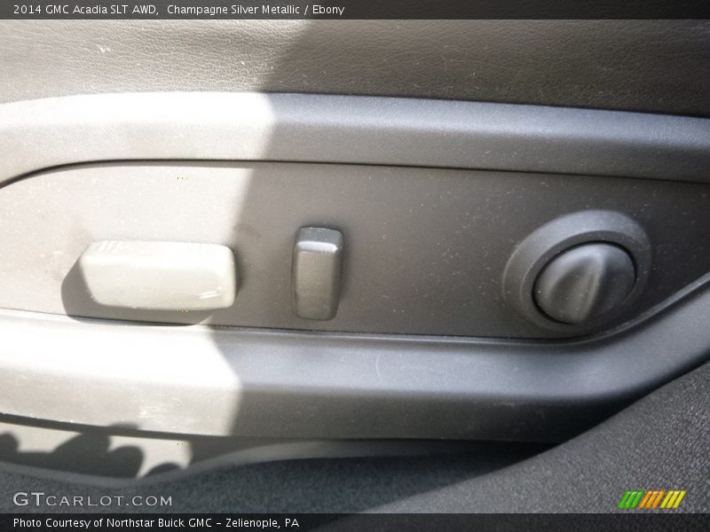 Champagne Silver Metallic / Ebony 2014 GMC Acadia SLT AWD
