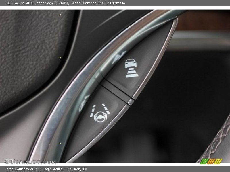 White Diamond Pearl / Espresso 2017 Acura MDX Technology SH-AWD